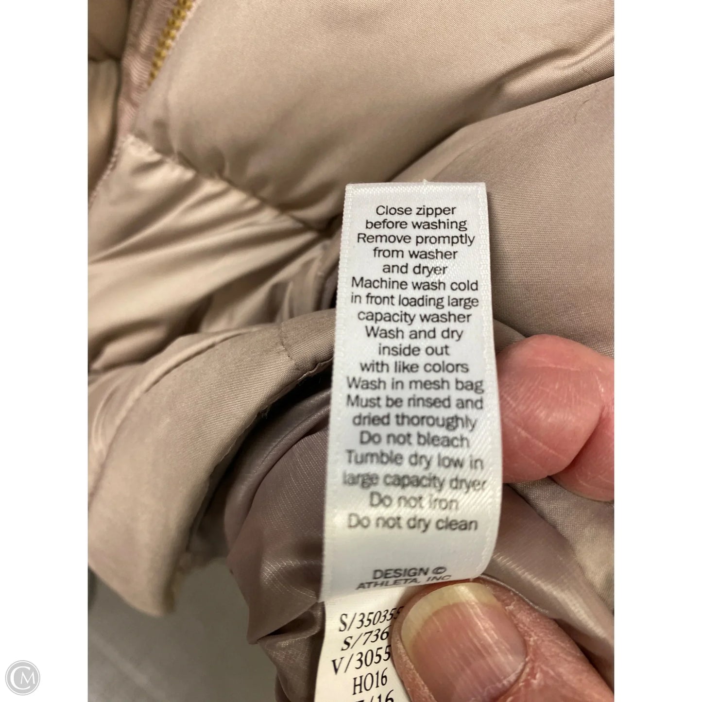 Coat Puffer & Quilted By Athleta In Pink, Size: Xs