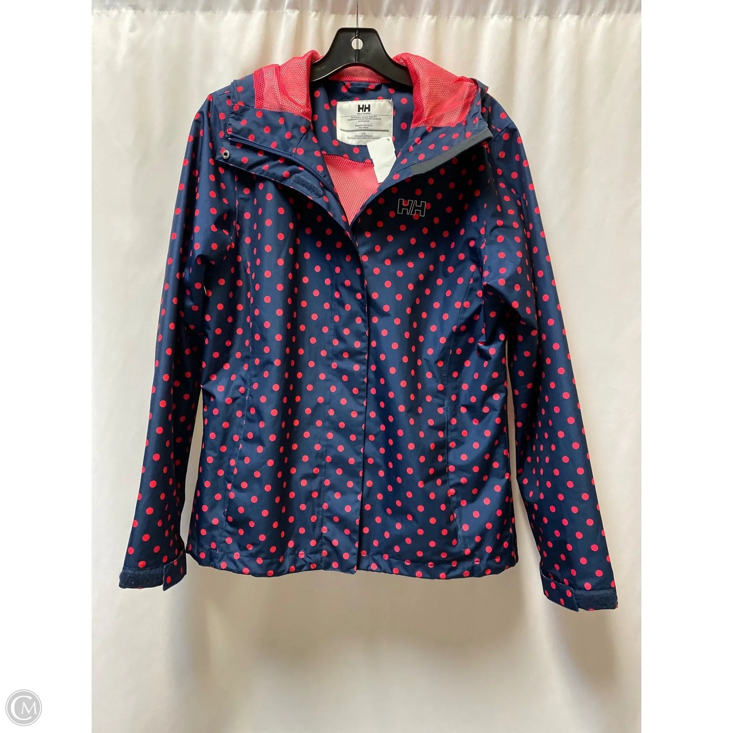 Coat Raincoat By Helly Hansen In Blue, Size: L