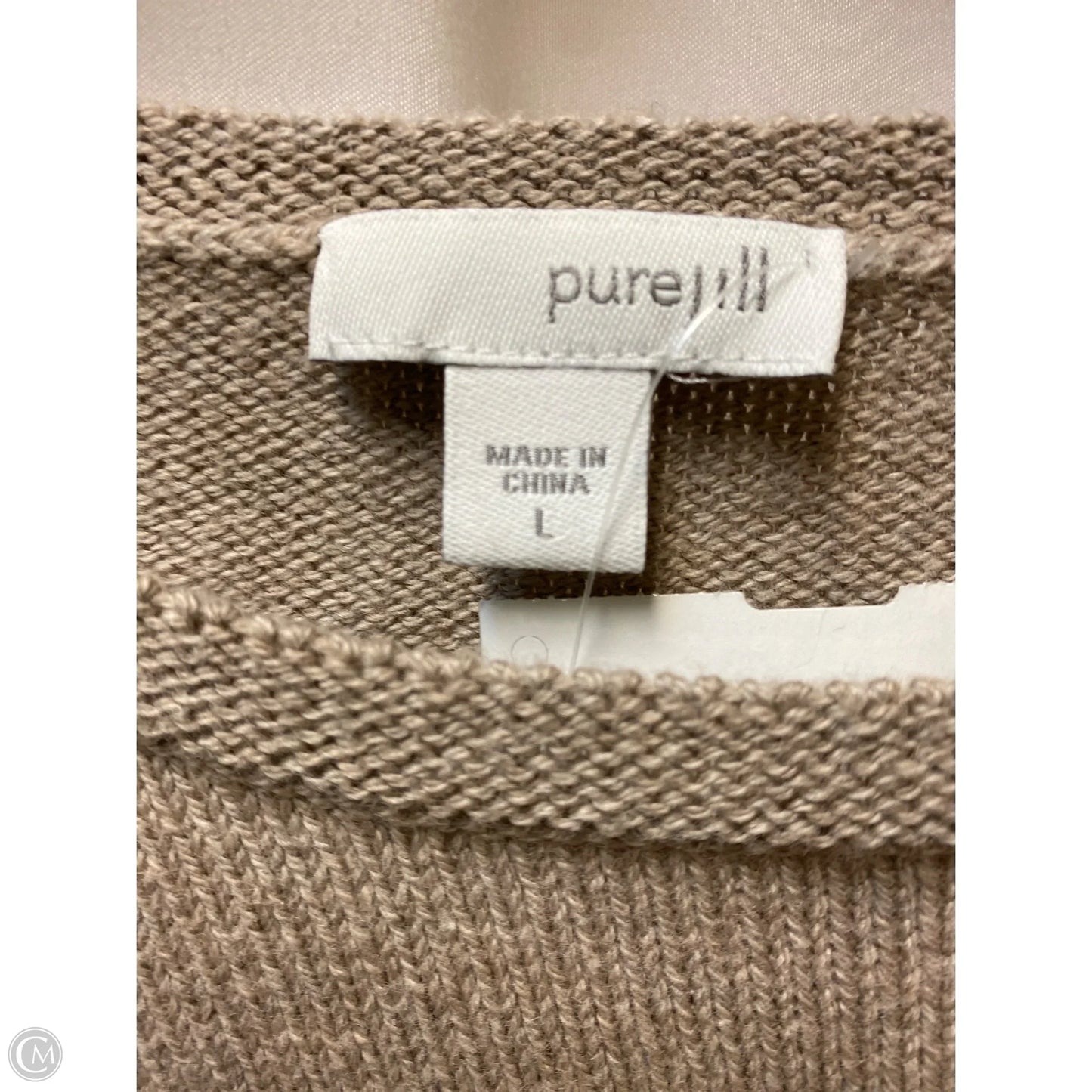 Sweater By Pure Jill In Brown, Size: L