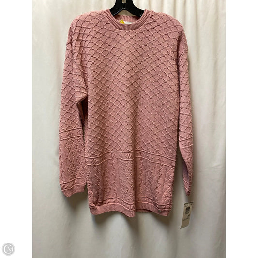 Sweater By Clothes Mentor In Pink, Size: M