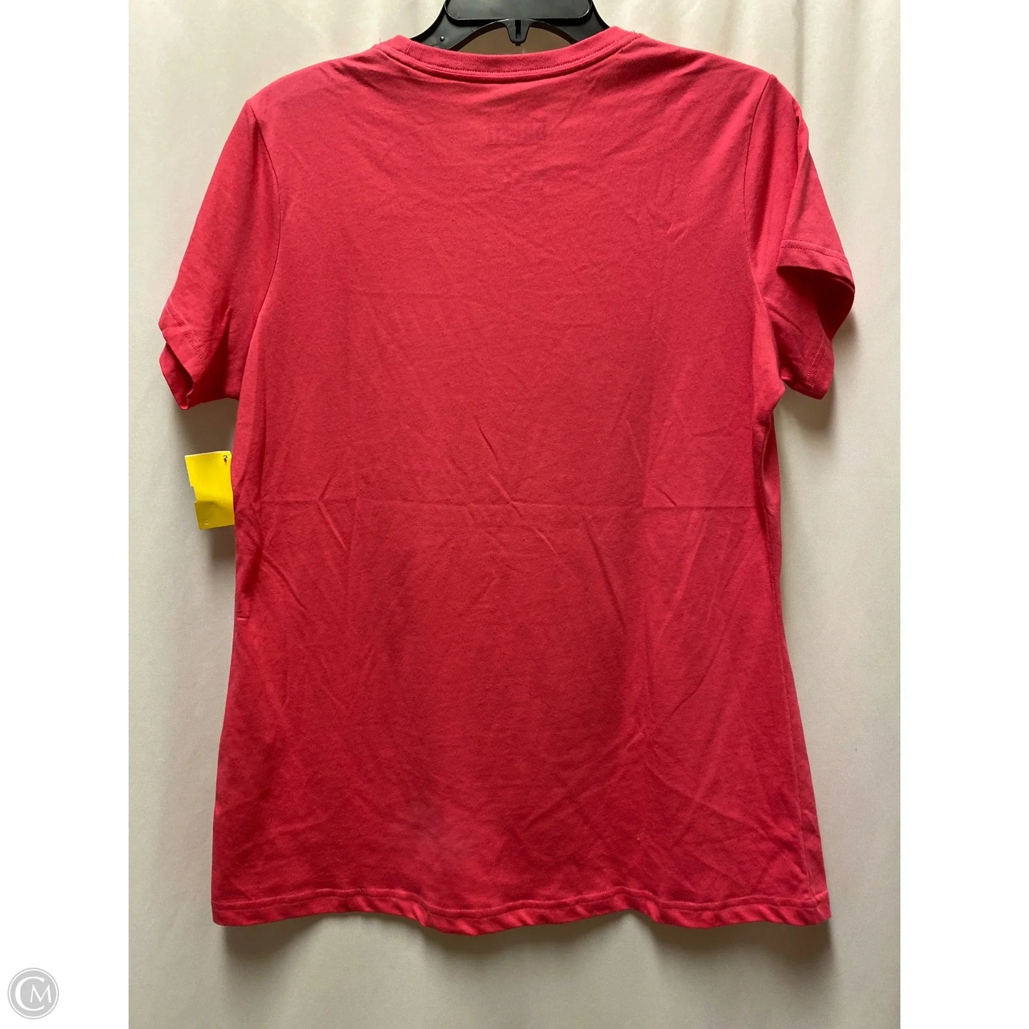 Athletic Top Short Sleeve By Nike In Pink, Size: Xl