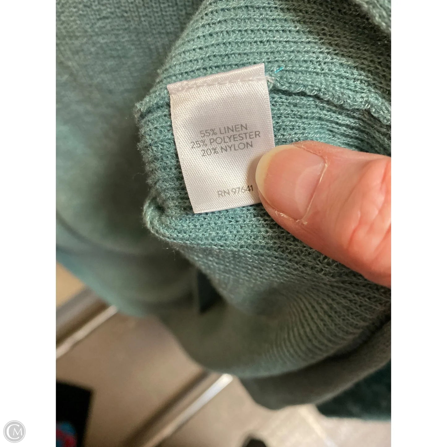 Sweater By Pure Jill In Teal, Size: Xs