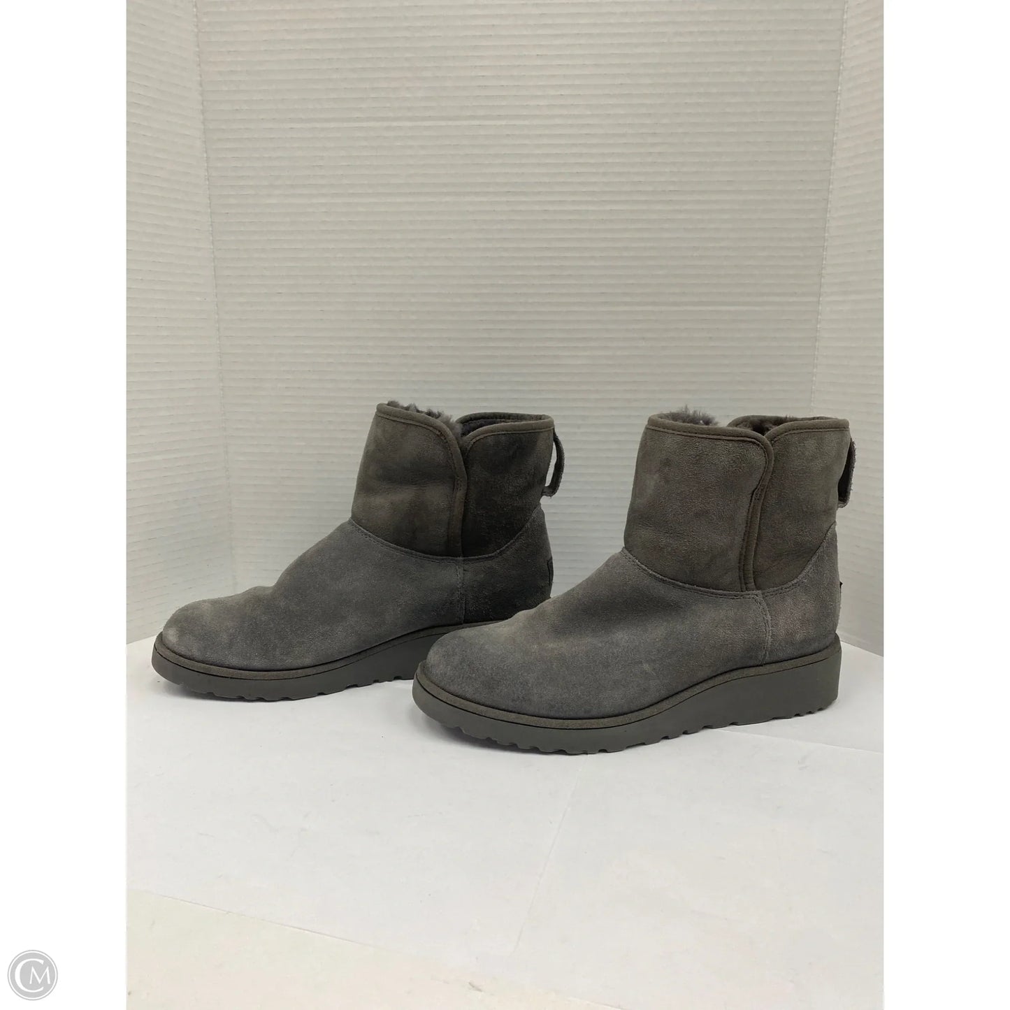 Boots Designer By Ugg In Grey, Size: 8.5