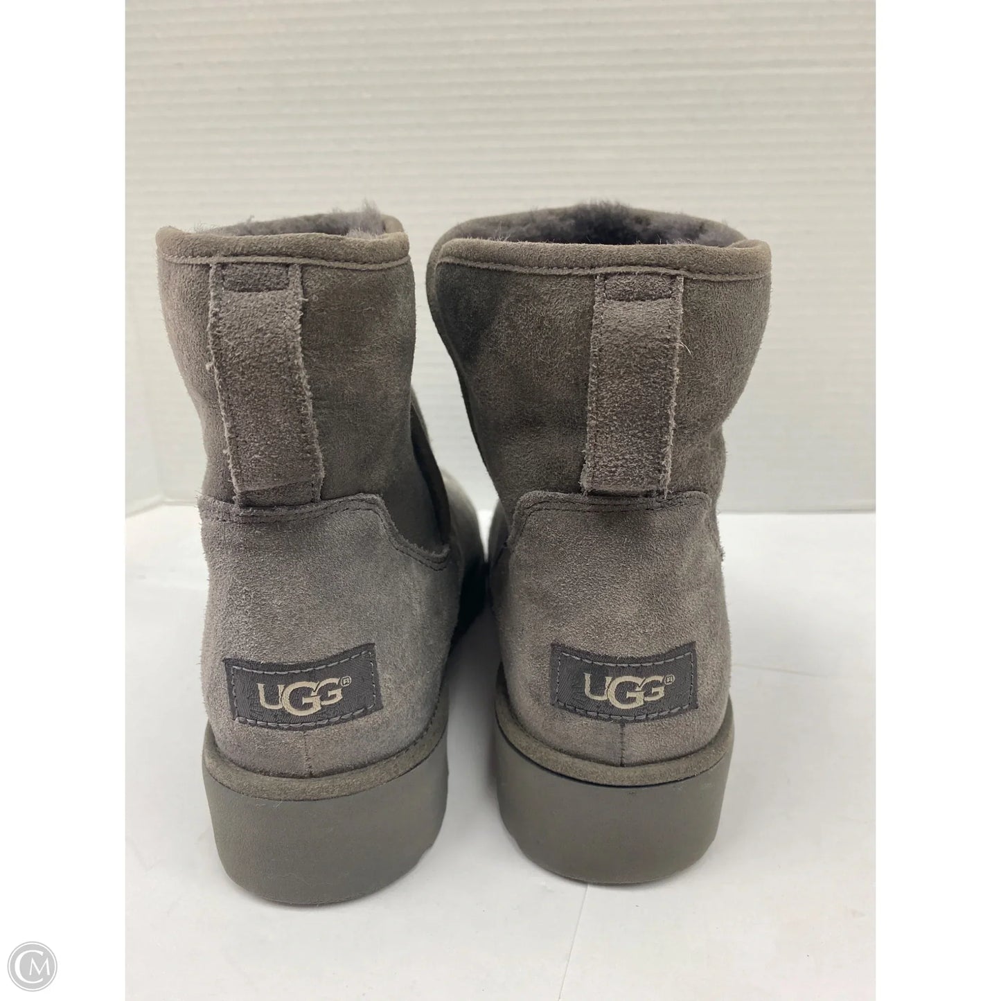 Boots Designer By Ugg In Grey, Size: 8.5
