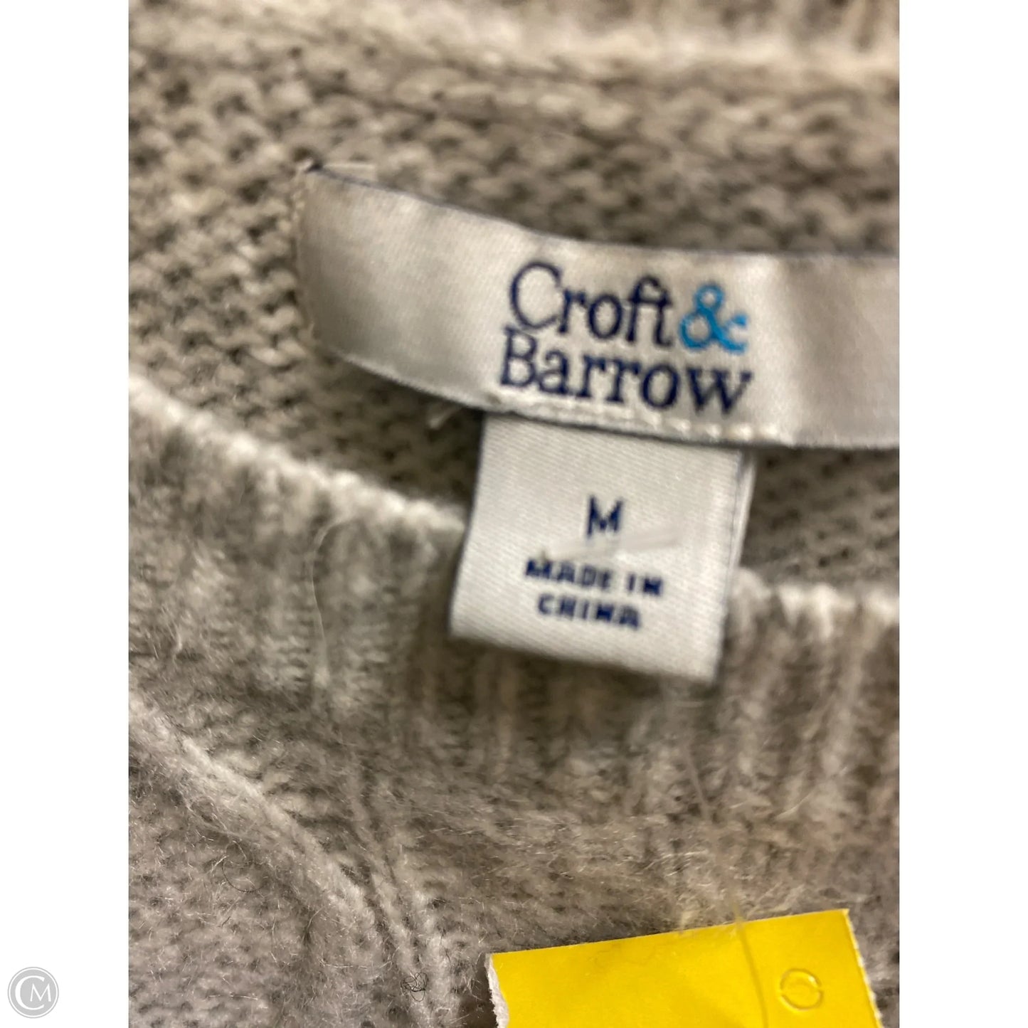 Sweater By Croft And Barrow In Grey, Size: M
