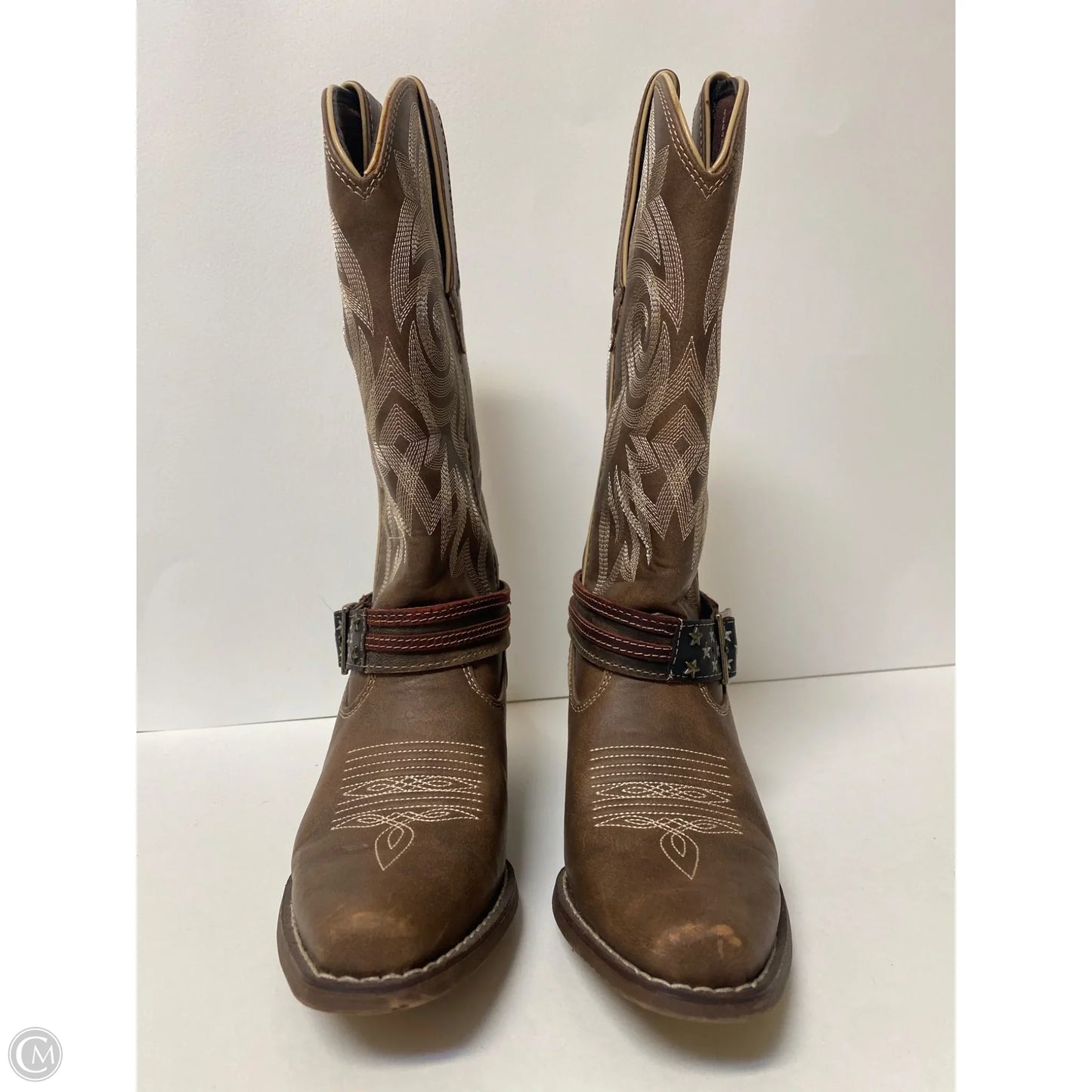 Boots Mid-calf Heels By Durango In Brown, Size: 6.5