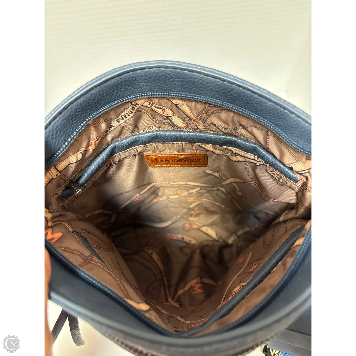 Crossbody Leather By Clothes Mentor, Size: Large