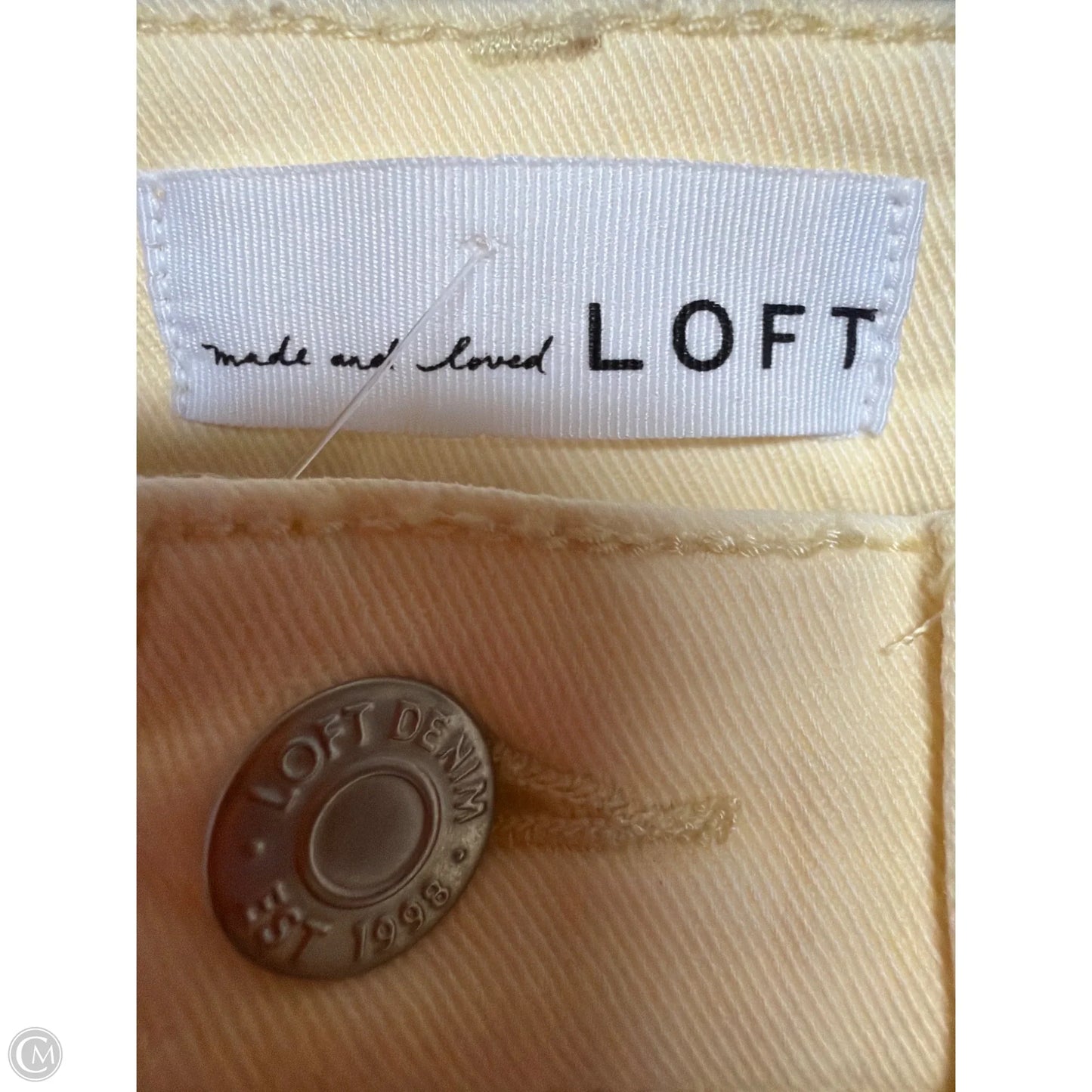 Jeans Skinny By Loft In Yellow, Size: 2