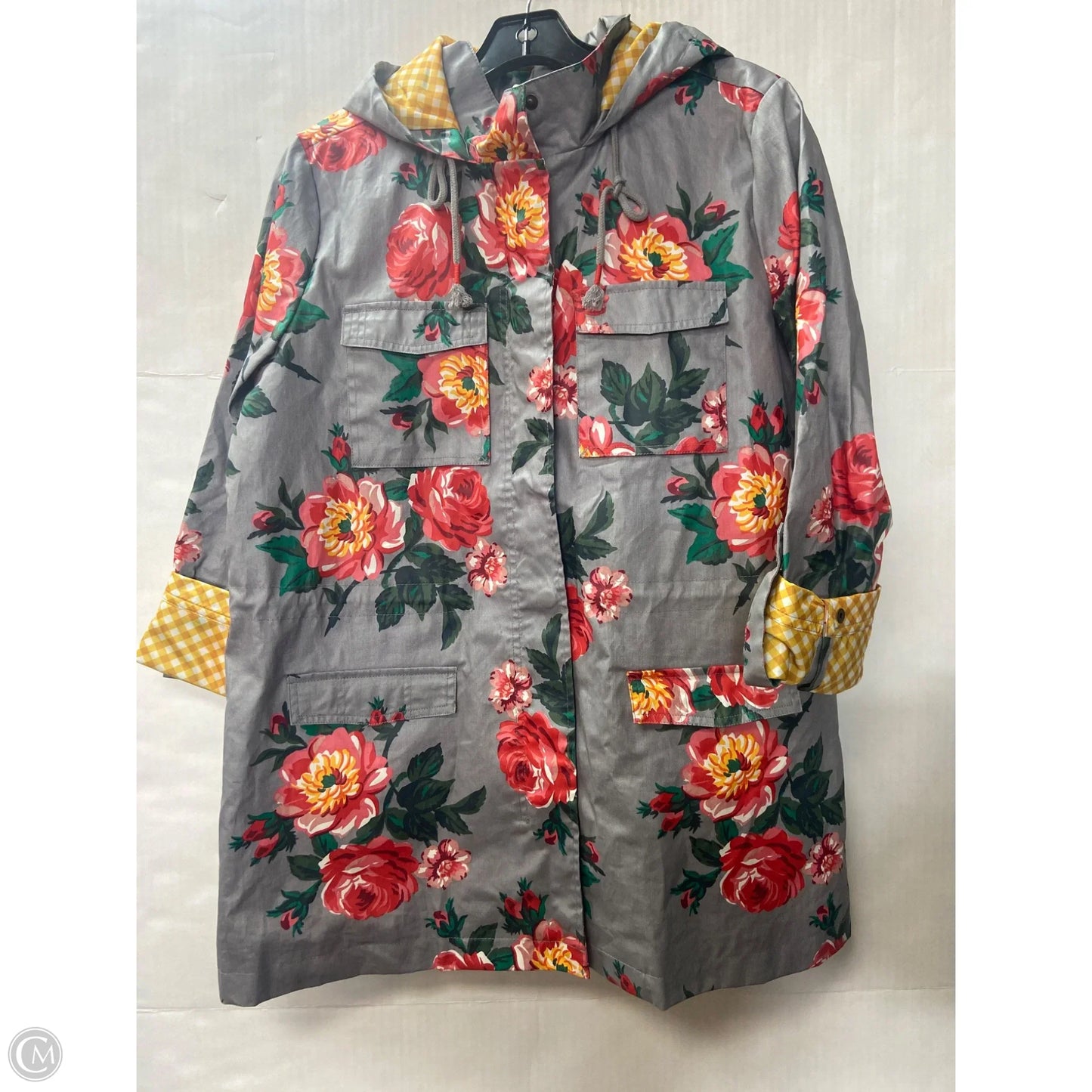 Coat Raincoat By Matilda Jane In Grey, Size: S