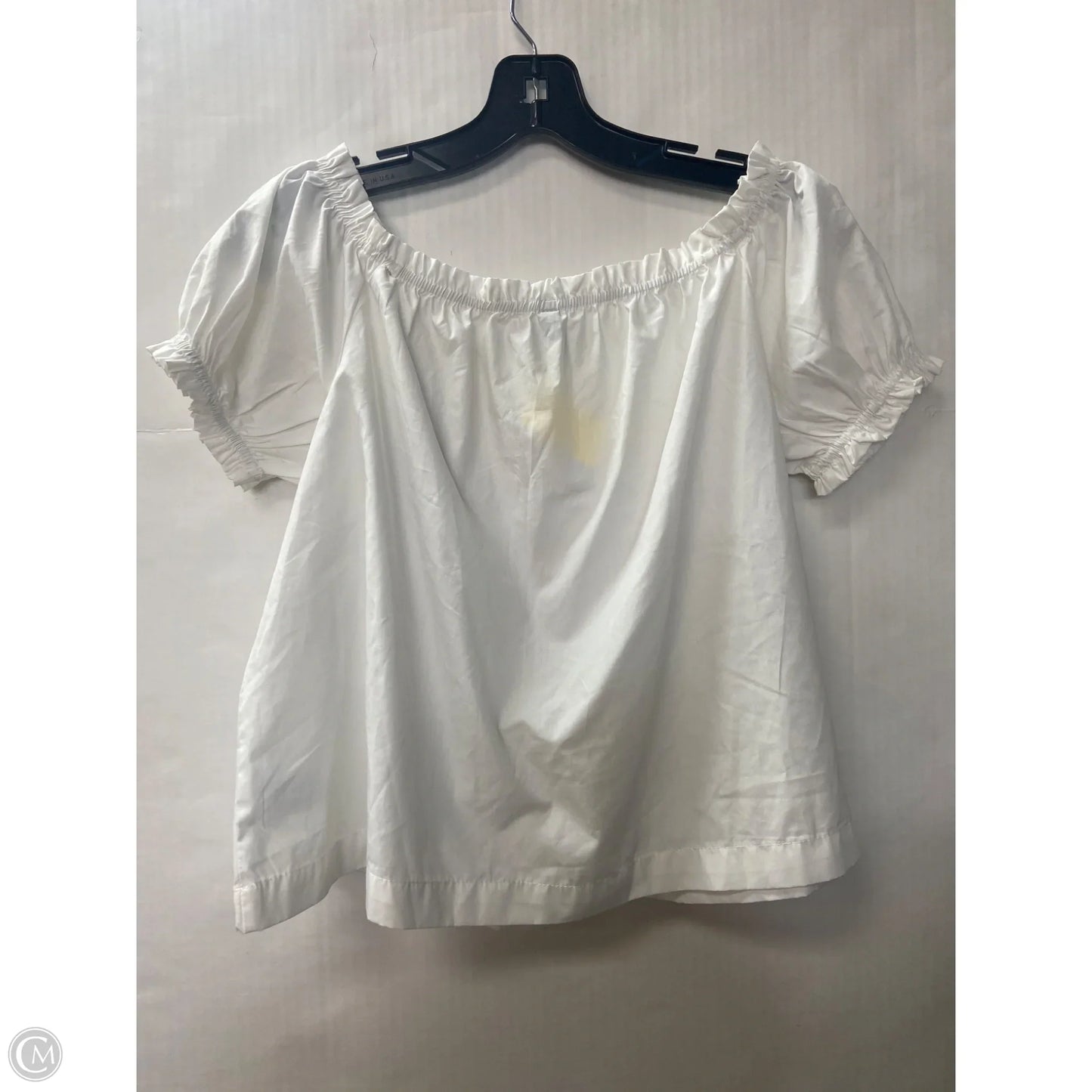 Top Short Sleeve By Clothes Mentor In White, Size: L