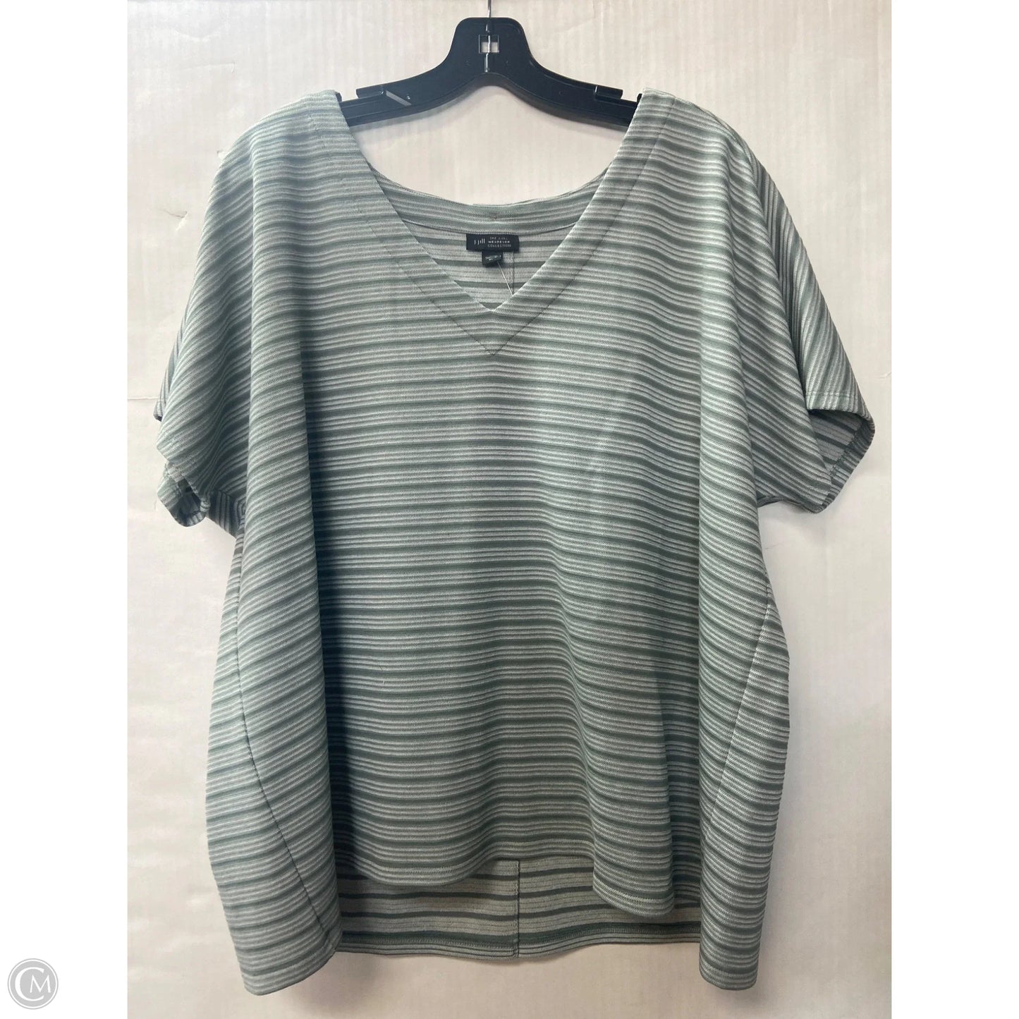 Top Short Sleeve By J. Jill In Green, Size: Xl