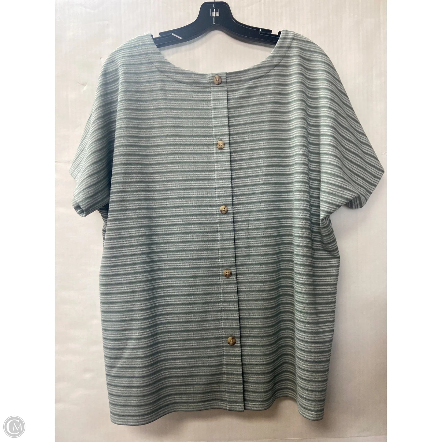 Top Short Sleeve By J. Jill In Green, Size: Xl