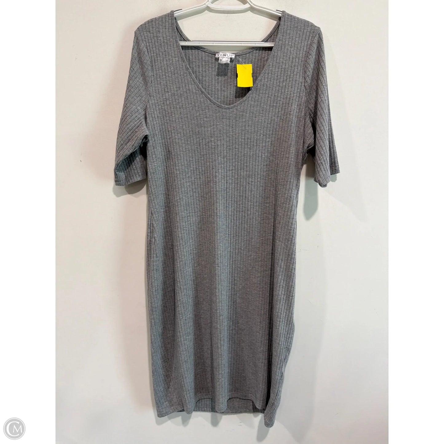 Dress Casual Maxi By Venus In Grey, Size: Xl