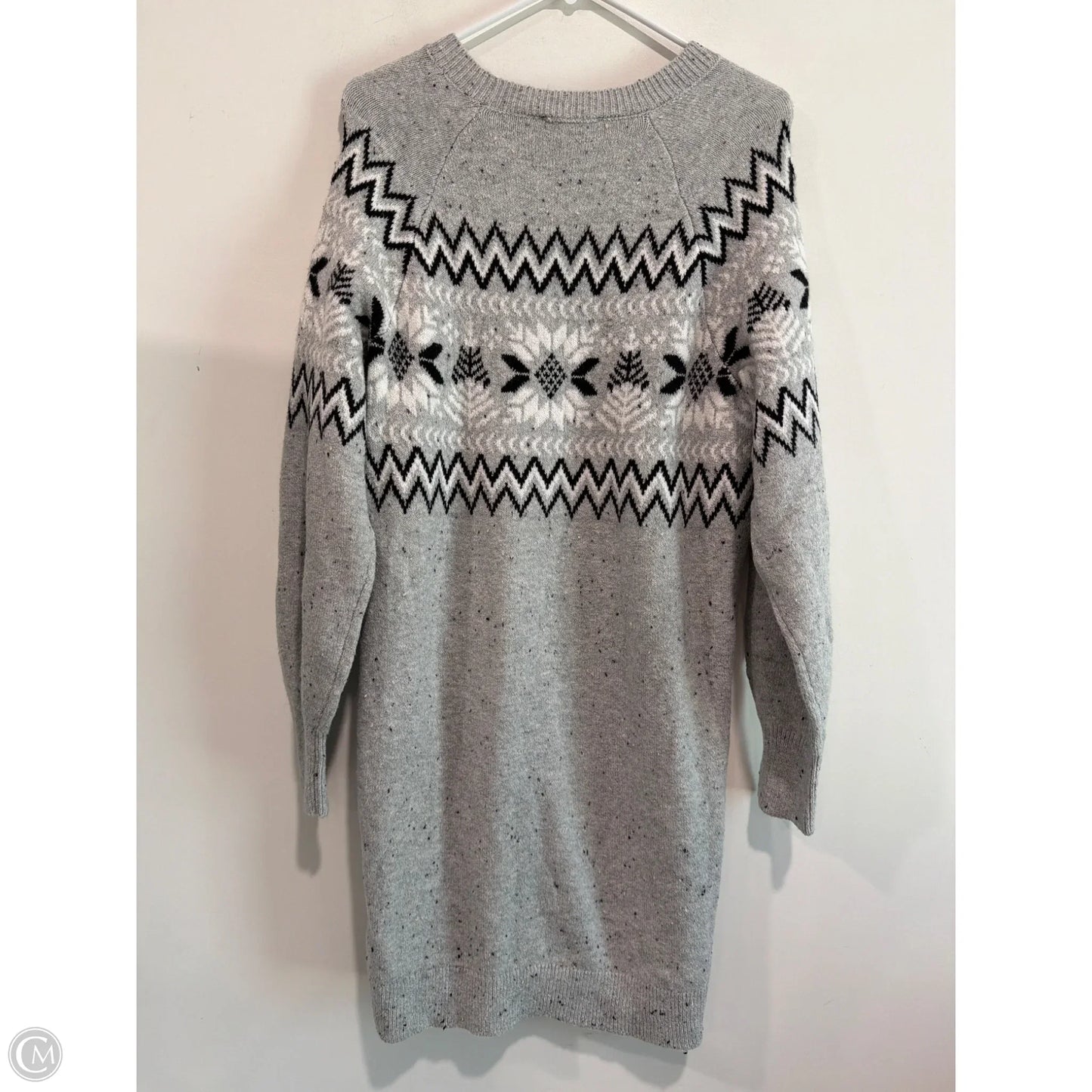 Dress Casual Midi By Loft In Grey, Size: M