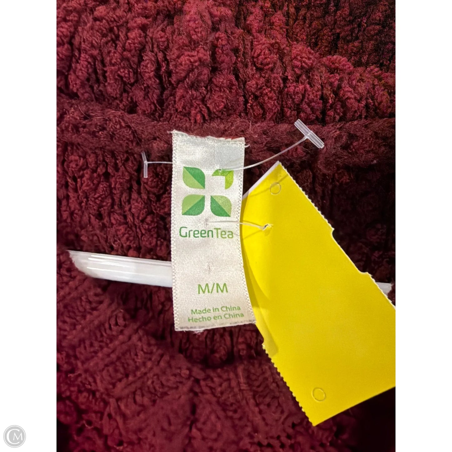 Sweater By Green Tea In Maroon, Size: M