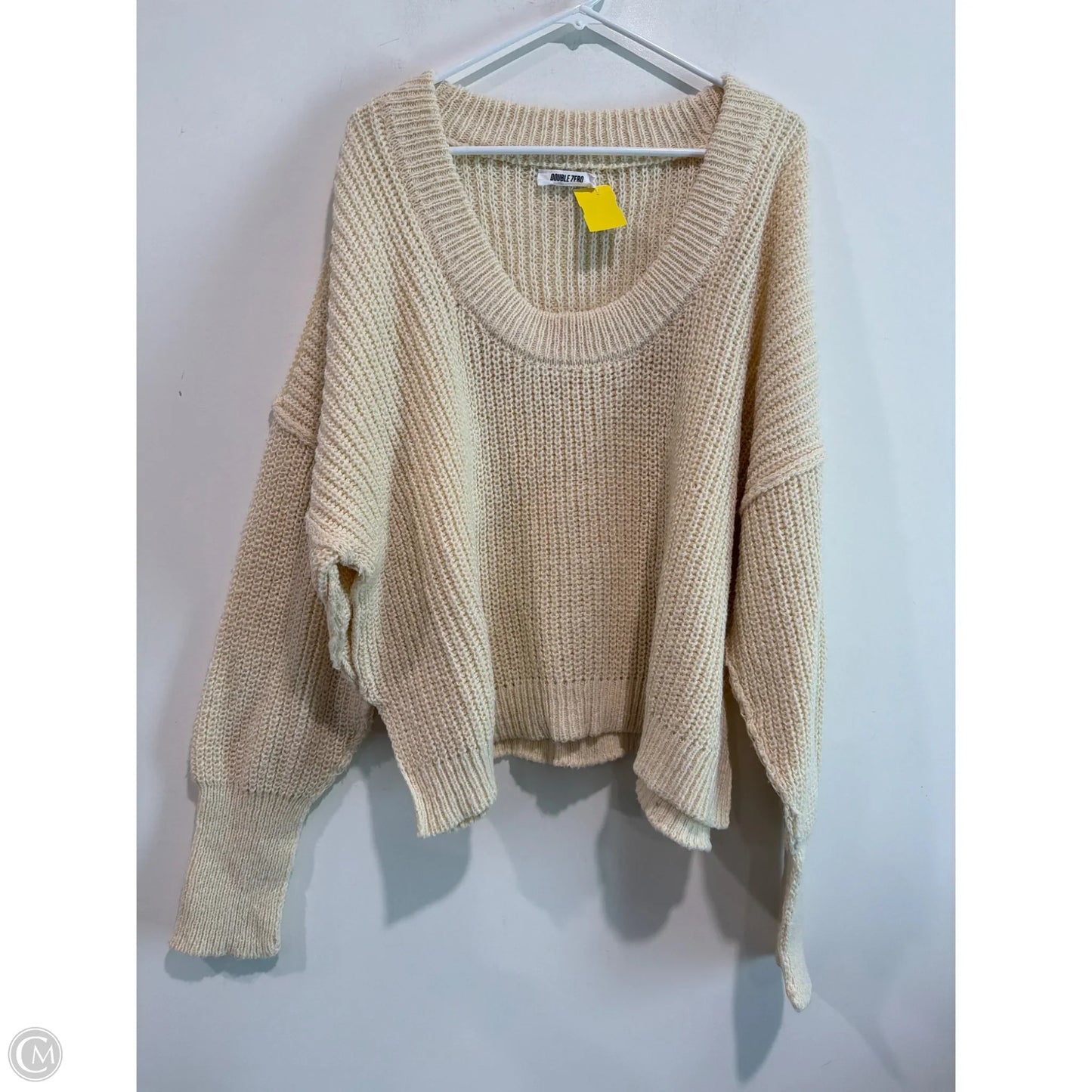 Sweater By Double Zero In Cream, Size: M