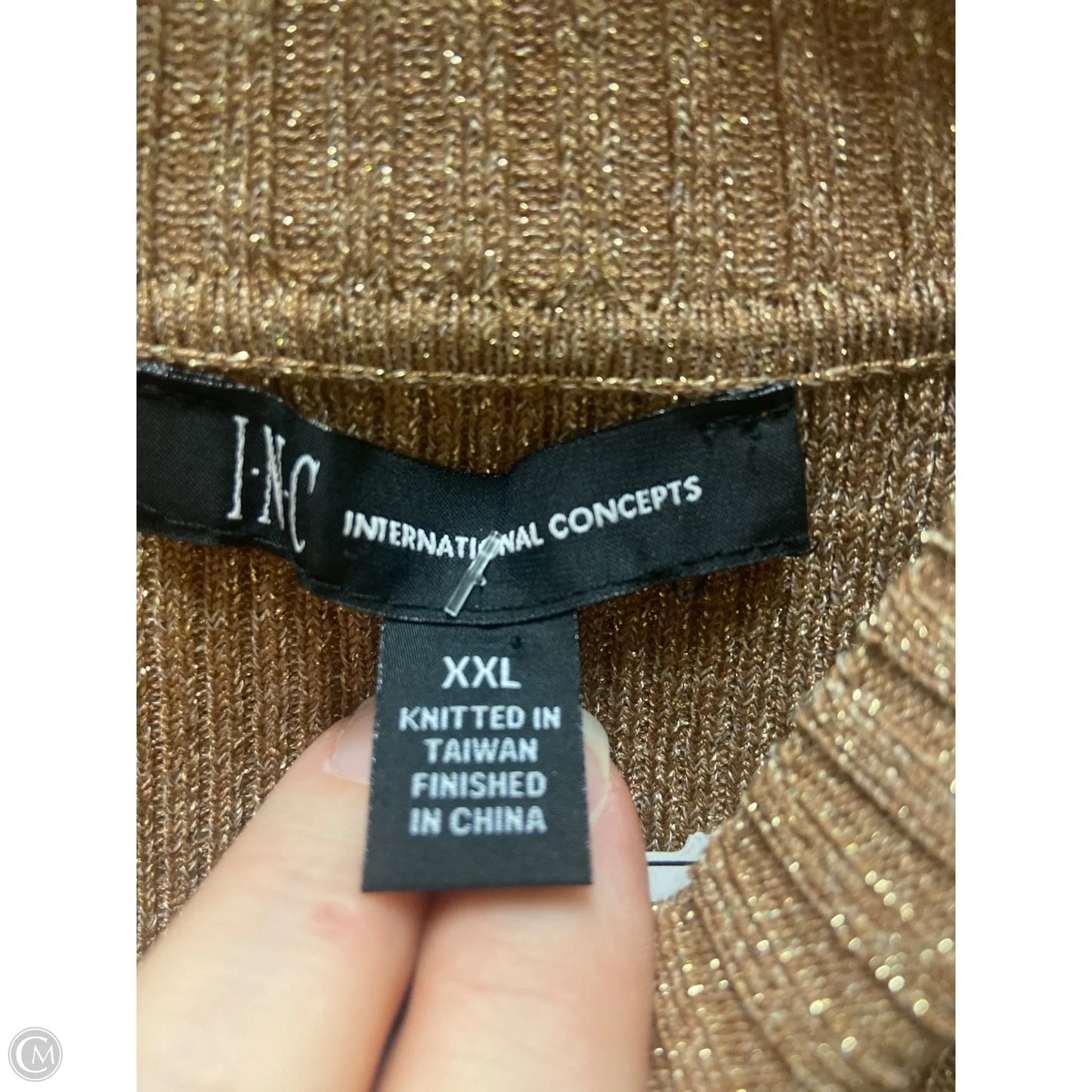 Sweater By International Concepts In Gold, Size: Xxl