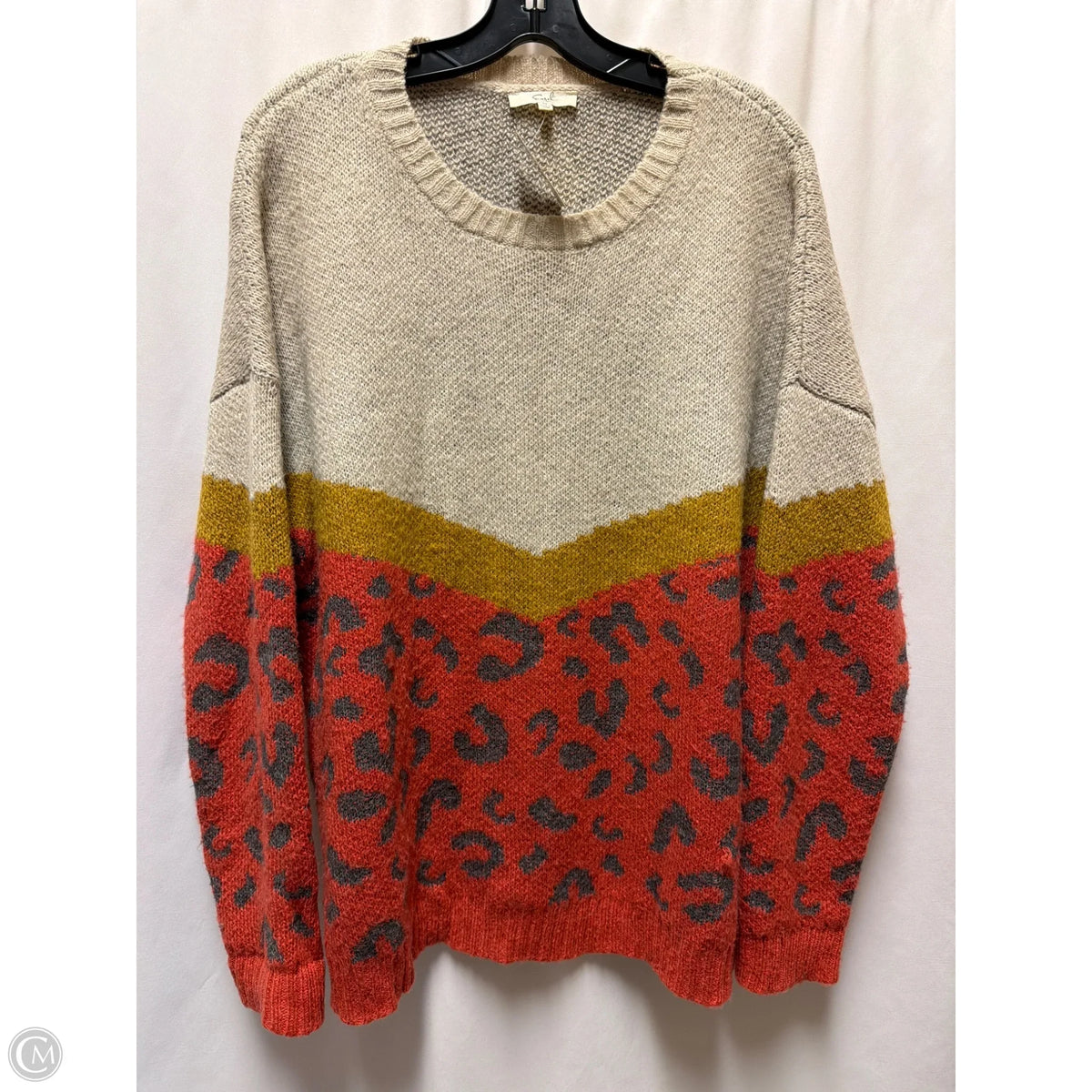 Sweater By Easel In Beige, Size: M