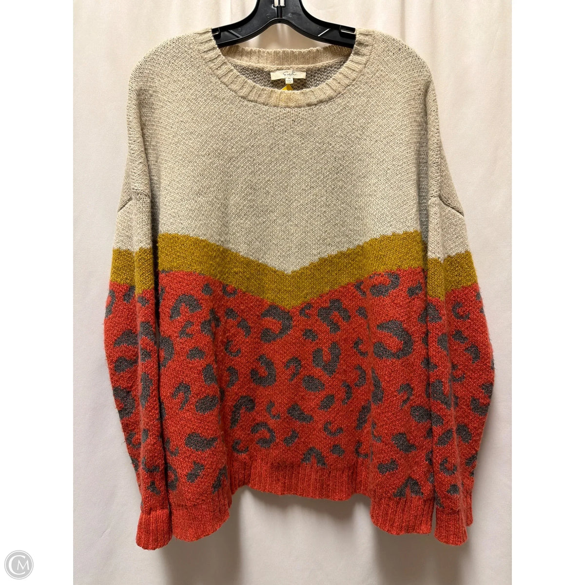 Sweater By Easel In Beige, Size: M