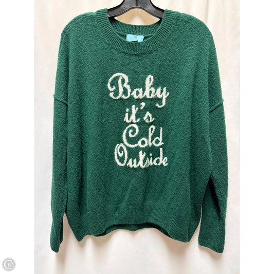 Sweater By Cece In Green, Size: M