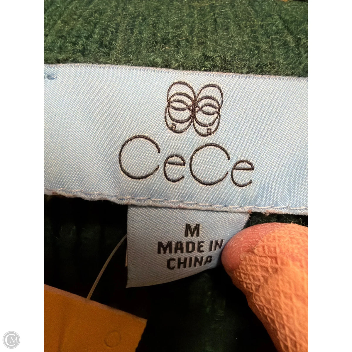 Sweater By Cece In Green, Size: M