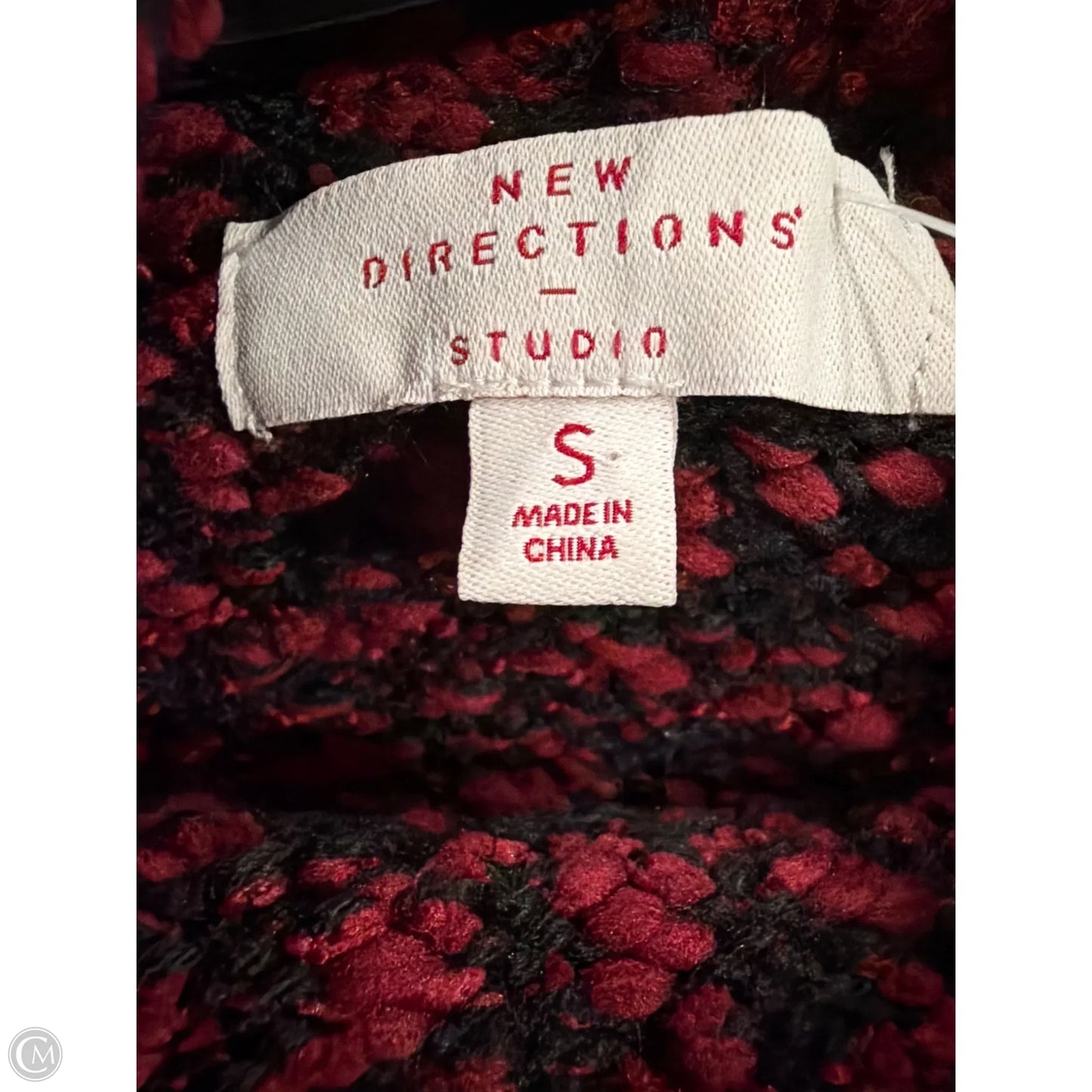 Sweater By New Directions In Maroon, Size: S