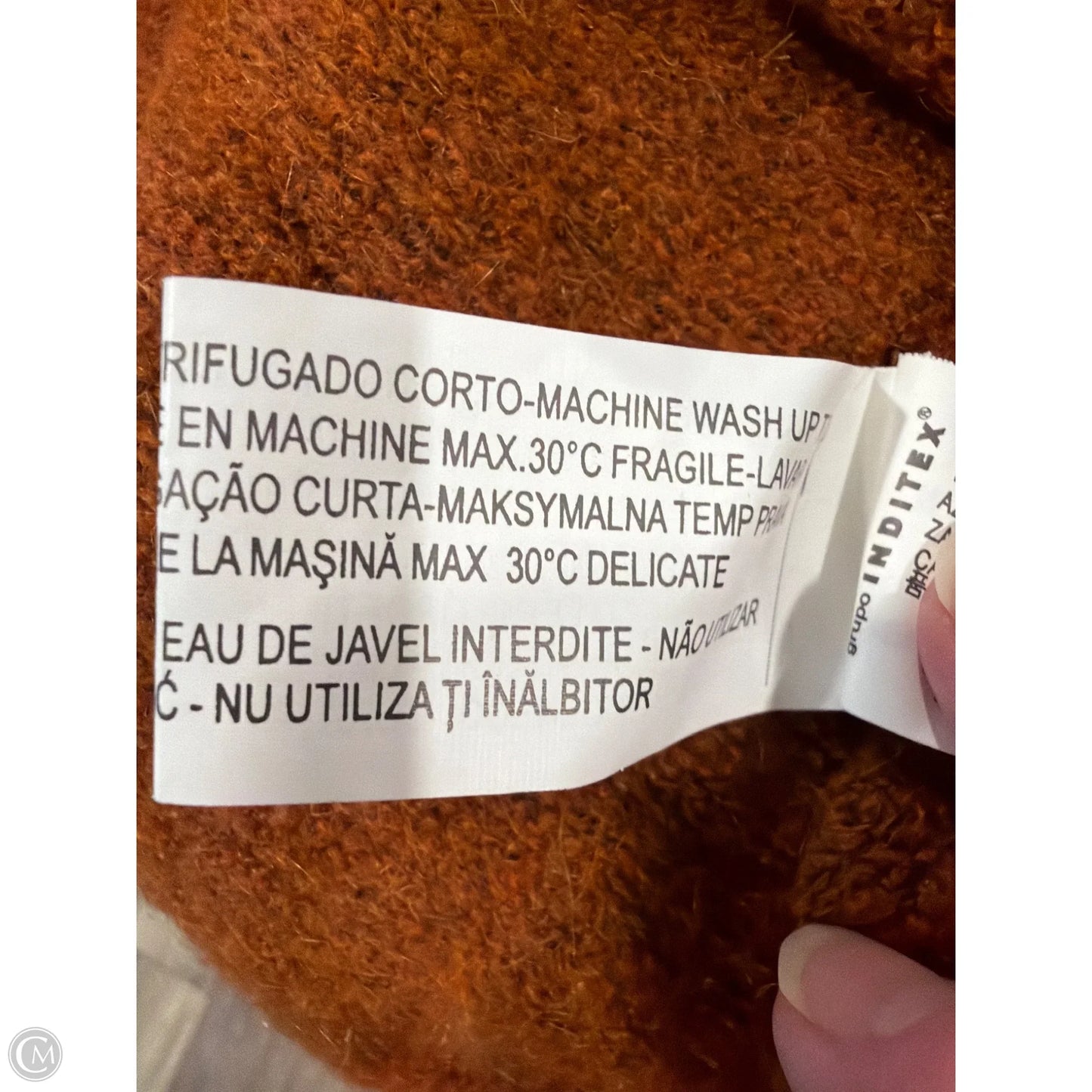 Sweater By Clothes Mentor In Orange, Size: S