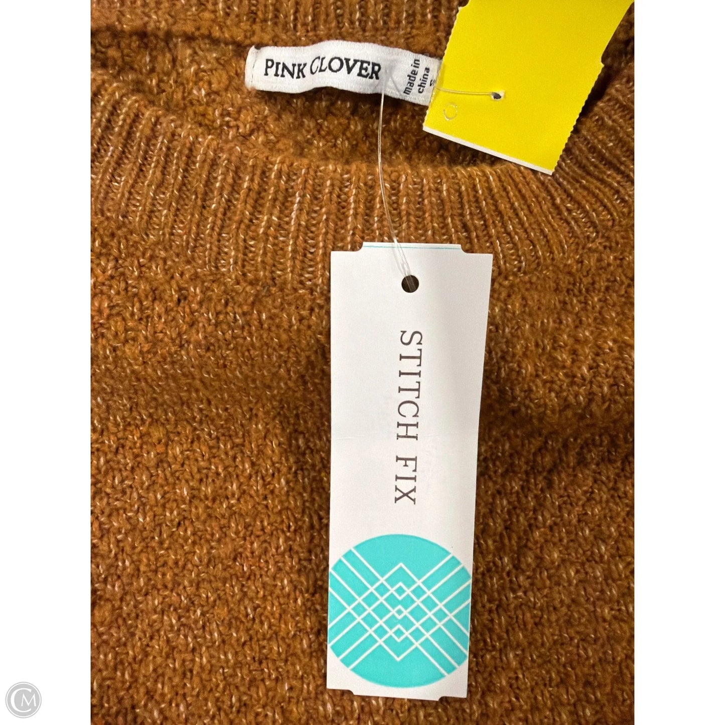 Sweater By Pink Clover In Orange, Size: S
