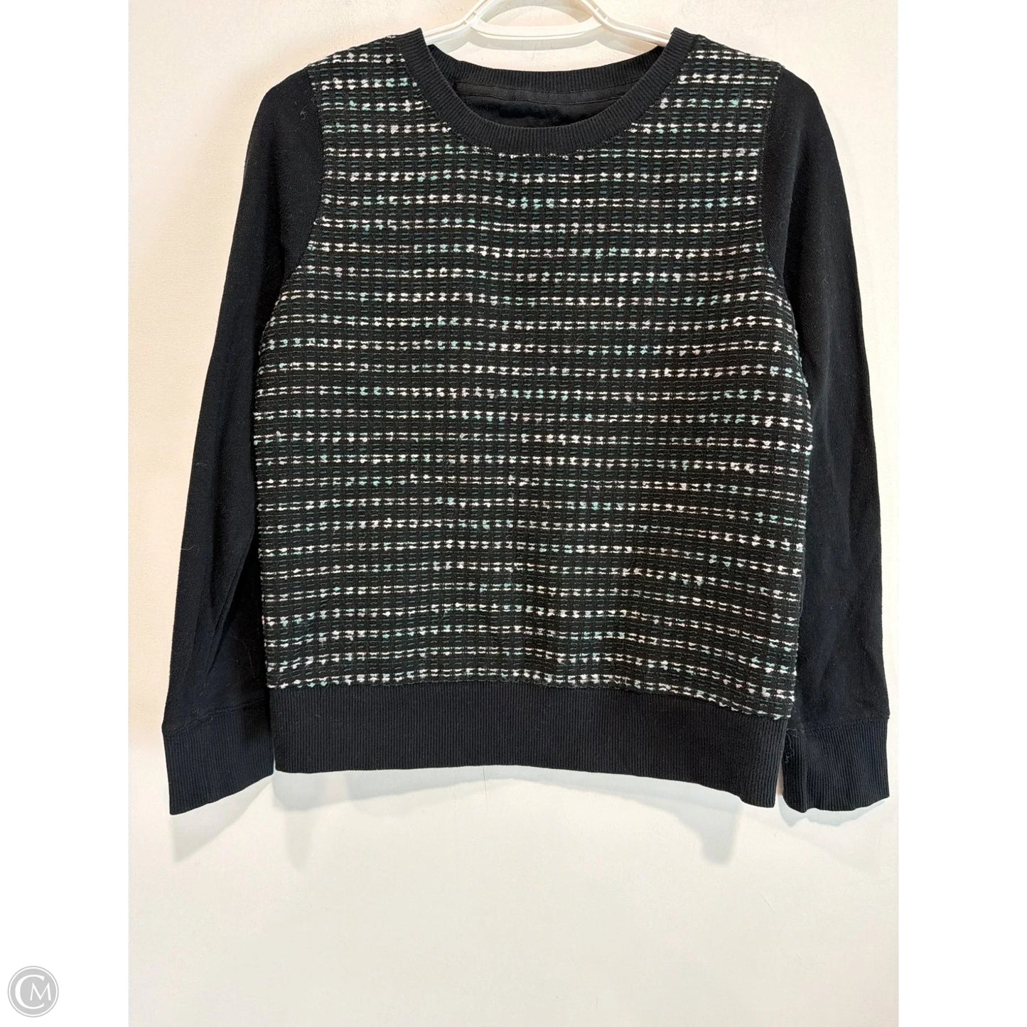 Top Long Sleeve By Merona In Black, Size: S