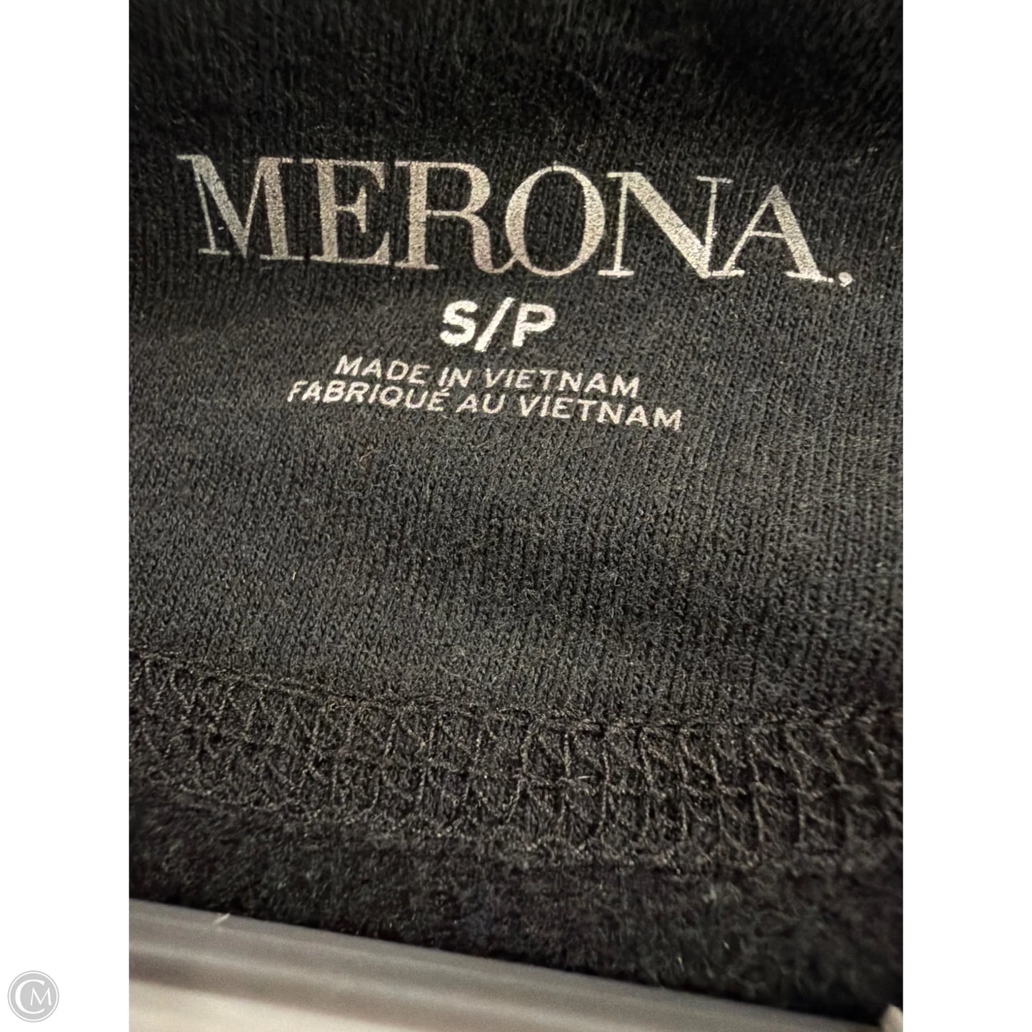 Top Long Sleeve By Merona In Black, Size: S