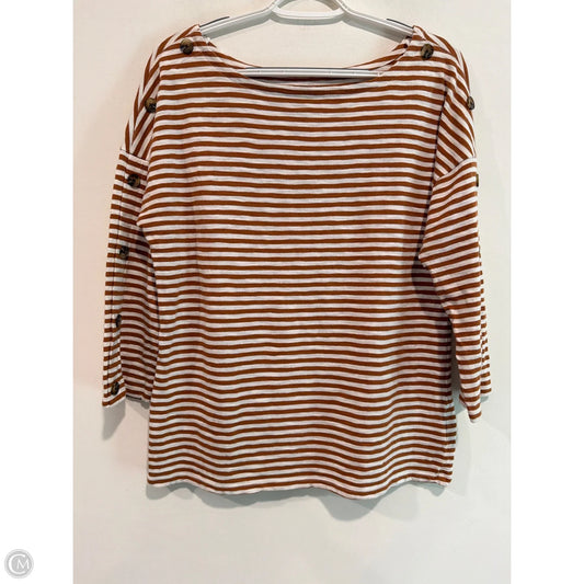 Top Long Sleeve By Talbots In Brown, Size: M