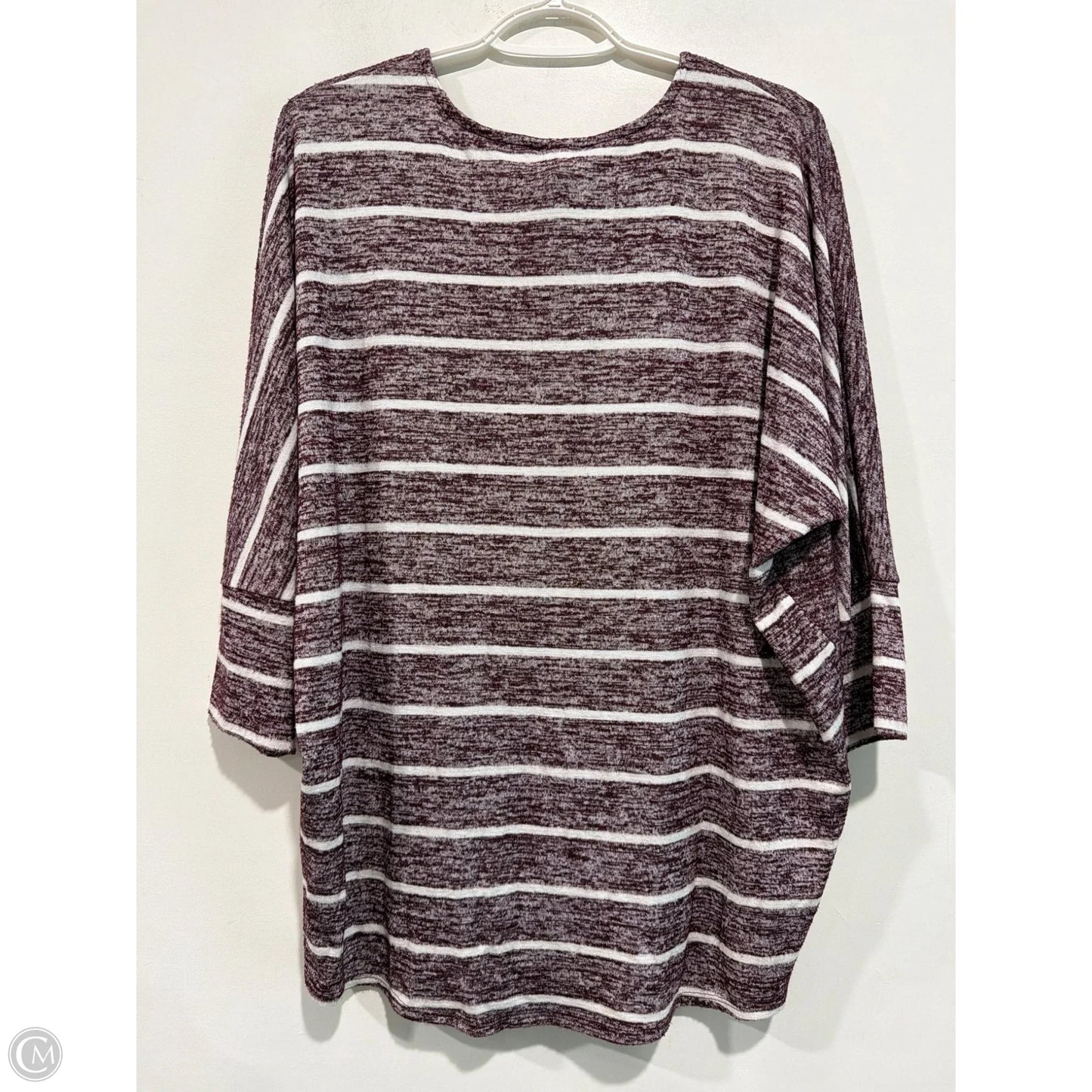 Top Long Sleeve By Market & Spruce In Maroon, Size: M