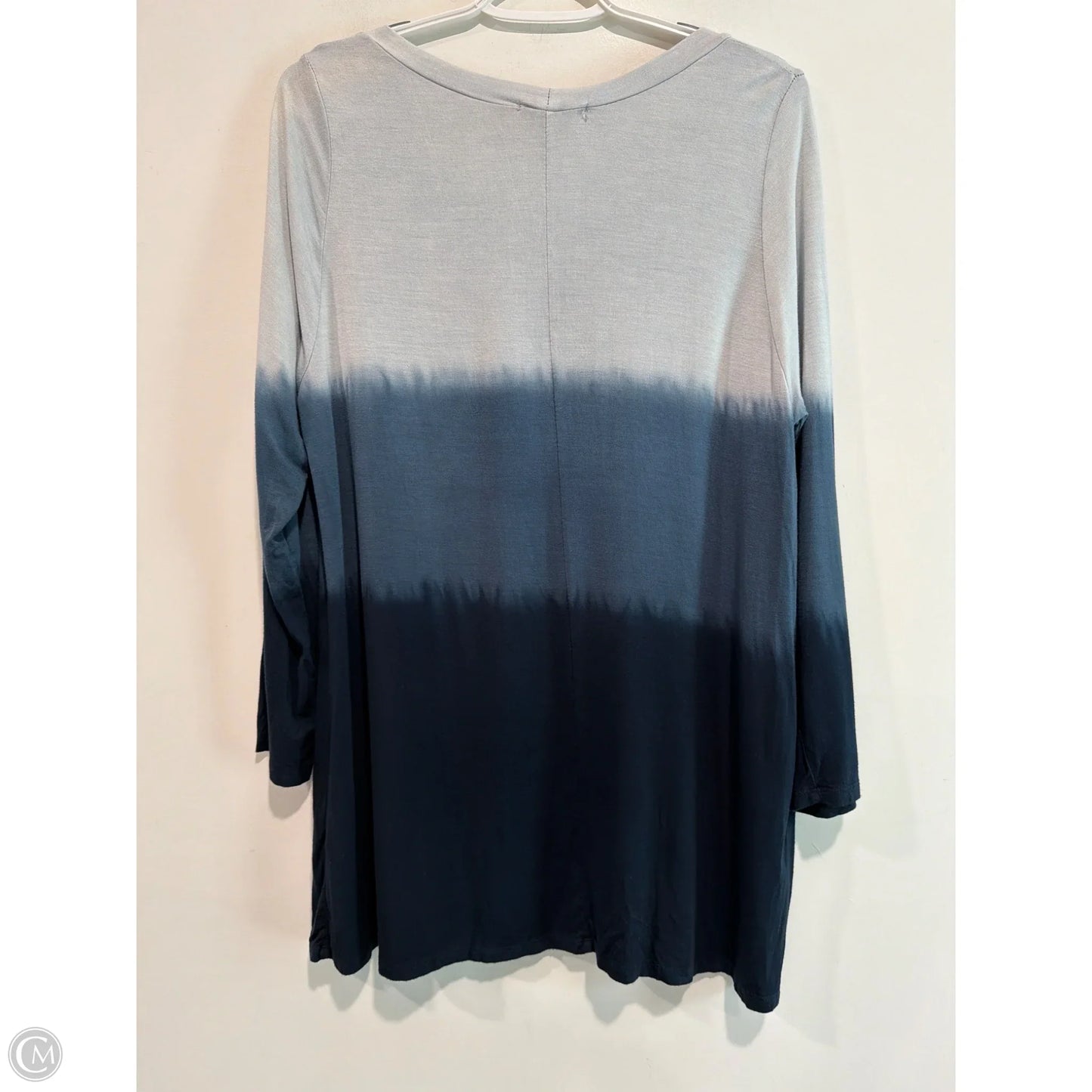 Top Long Sleeve By Easel In Blue, Size: M