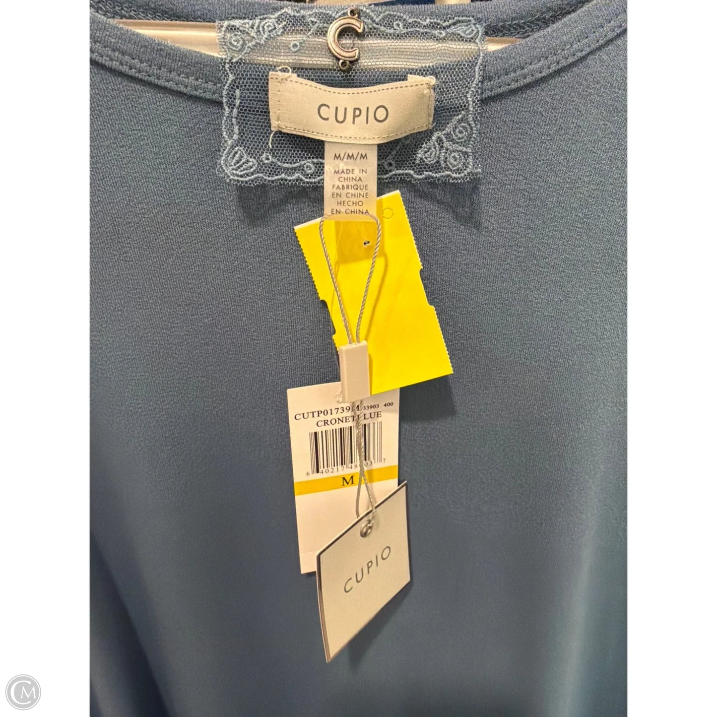 Top Long Sleeve By Cupio In Blue, Size: M