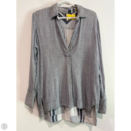 Top Long Sleeve By Free People In Blue, Size: S