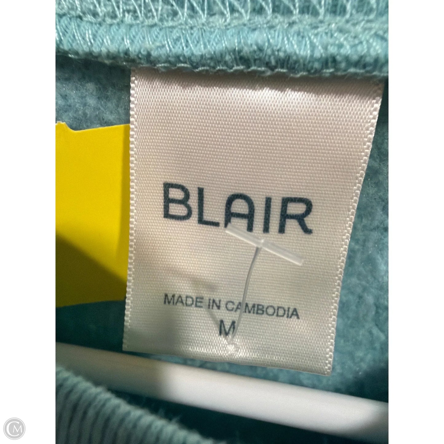 Top Long Sleeve By Blair In Teal, Size: M