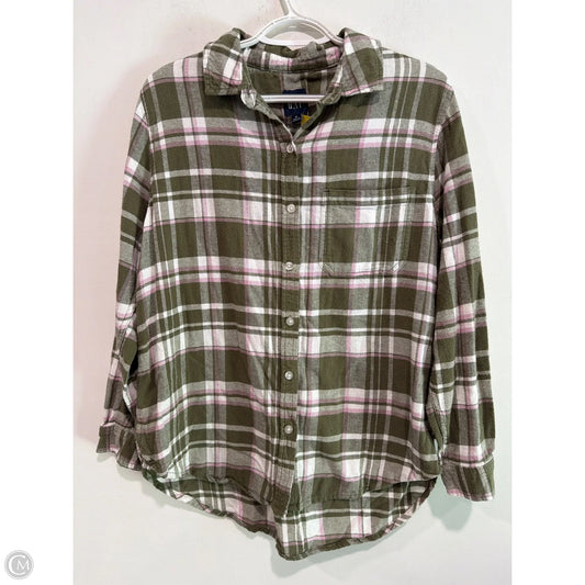 Top Long Sleeve By Gap In Green, Size: M