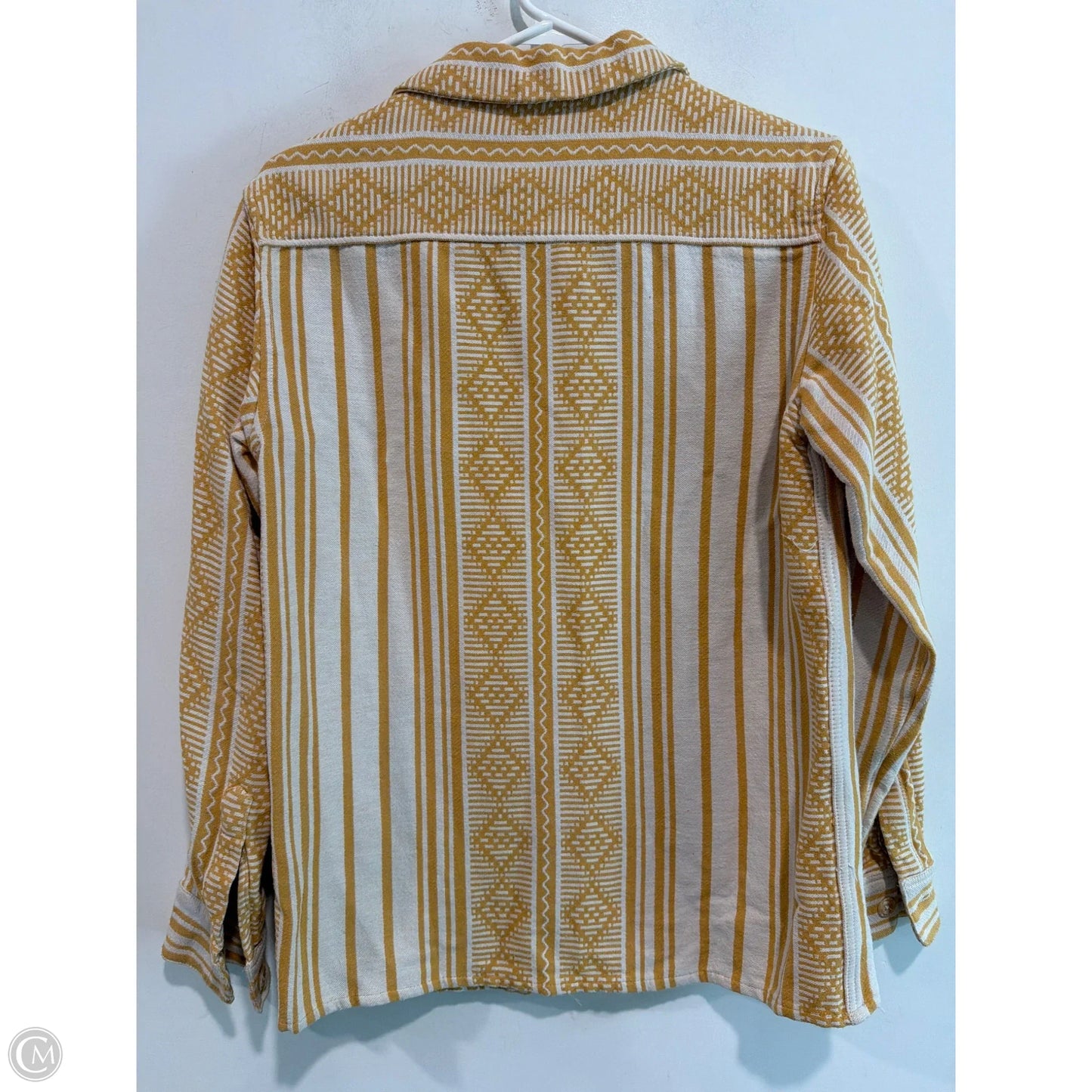 Top Long Sleeve By Zara In Yellow, Size: S