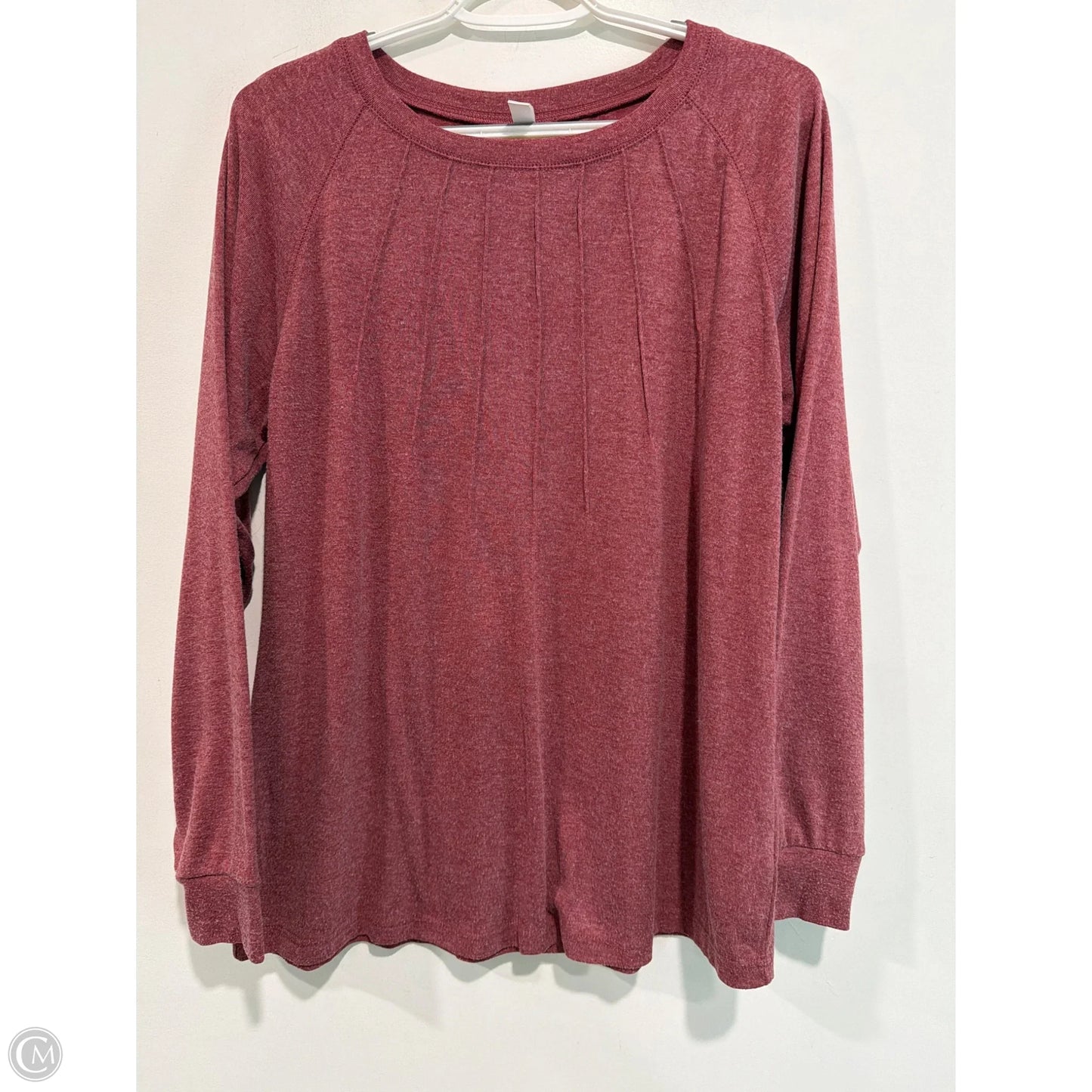 Top Long Sleeve By Clothes Mentor In Maroon, Size: M