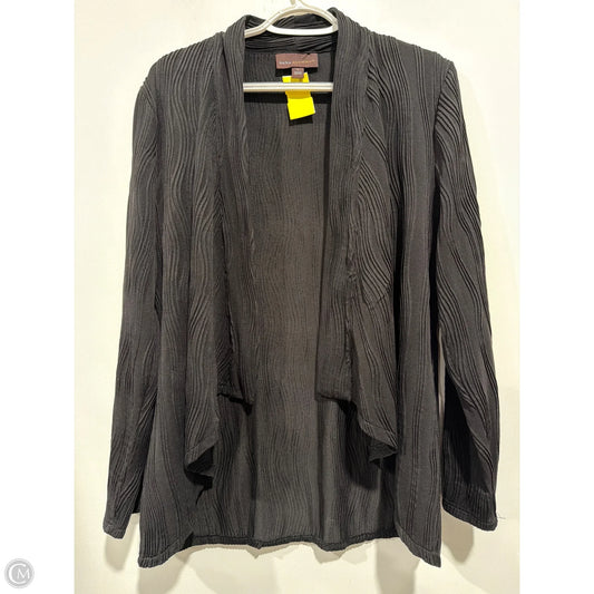 Cardigan By Dana Buchman In Black, Size: L
