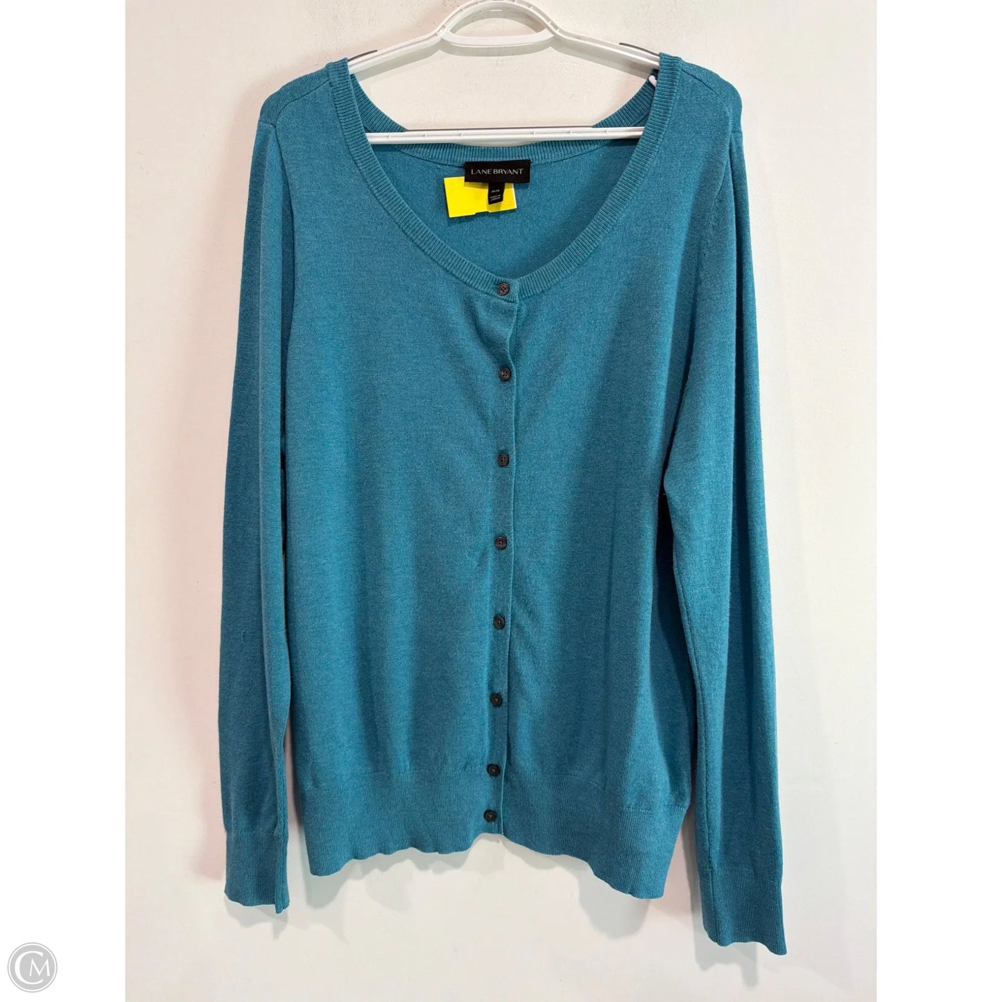 Cardigan By Lane Bryant In Teal, Size: Xl