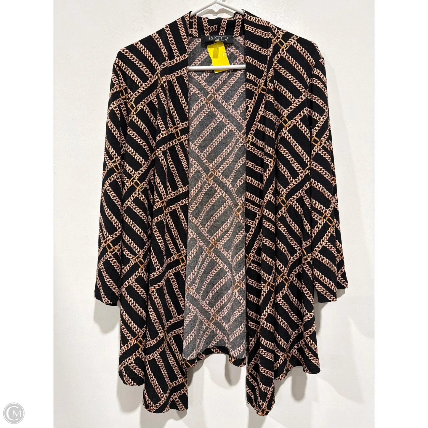 Cardigan By Kasper In Black, Size: Xl