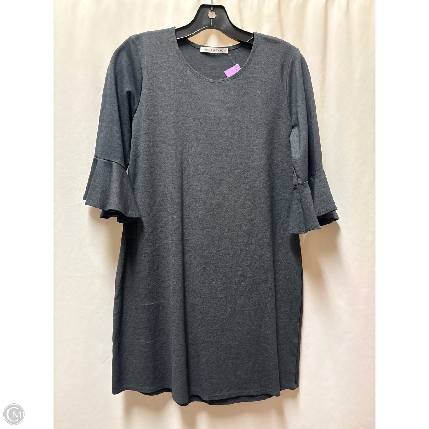 Dress Casual Midi By Chris And Carol In Grey, Size: L