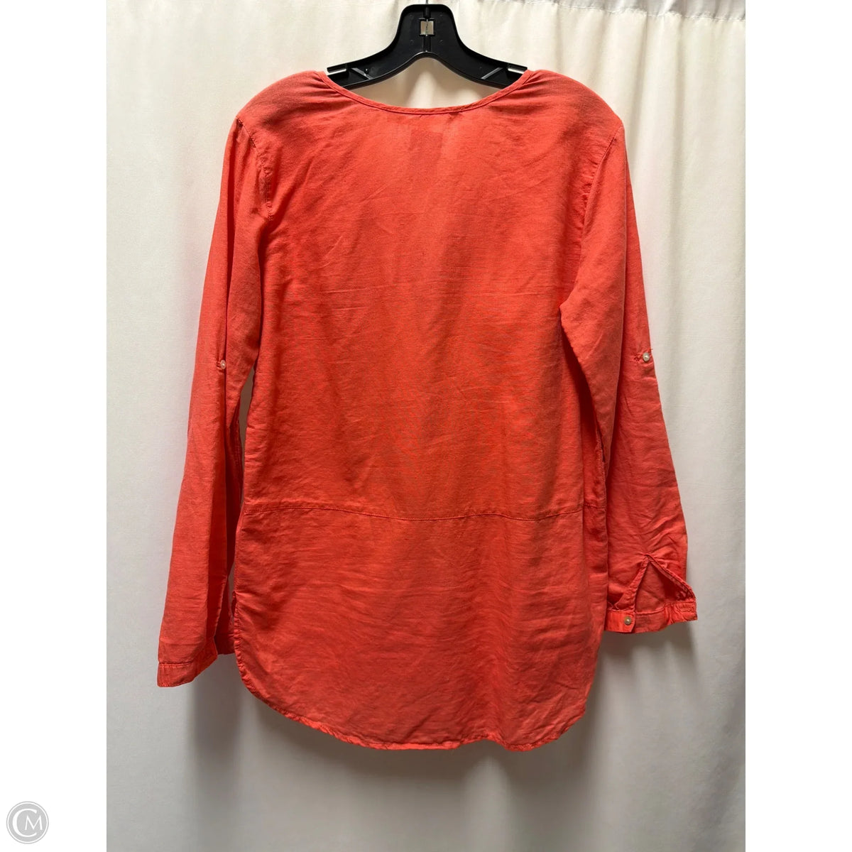 Top Long Sleeve By Max Studio In Coral, Size: M