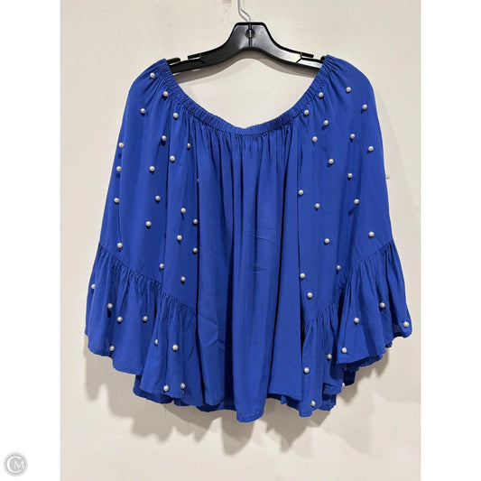 Top Long Sleeve By Entro In Blue, Size: S