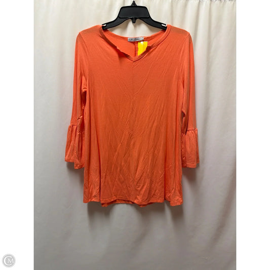Top Long Sleeve By Clothes Mentor In Coral, Size: S