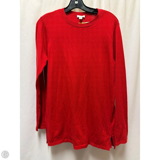 Top Long Sleeve By J. Jill In Red, Size: S