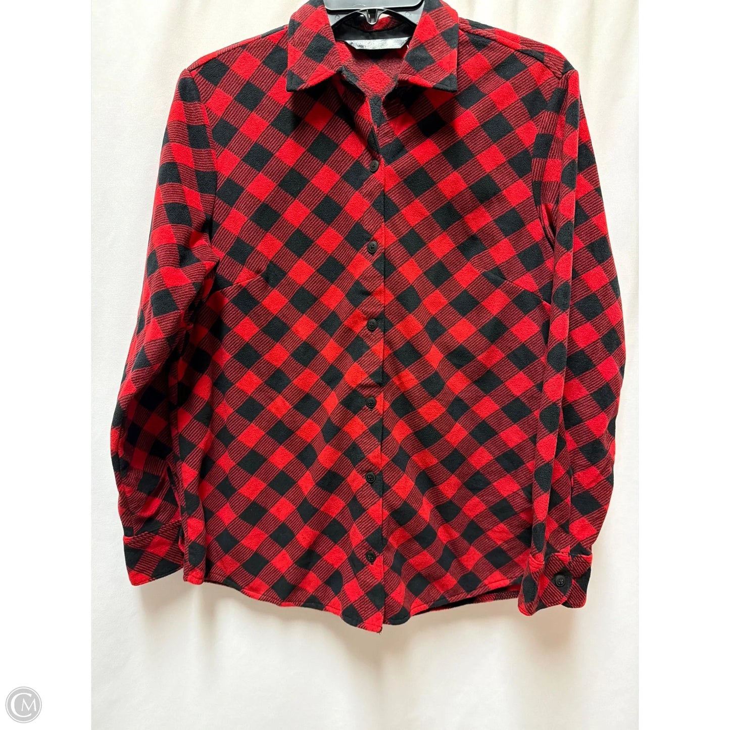 Top Long Sleeve By Lee In Red, Size: S