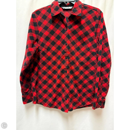 Top Long Sleeve By Lee In Red, Size: S