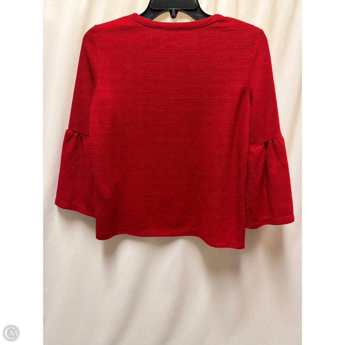 Top Long Sleeve By Zara In Red, Size: S